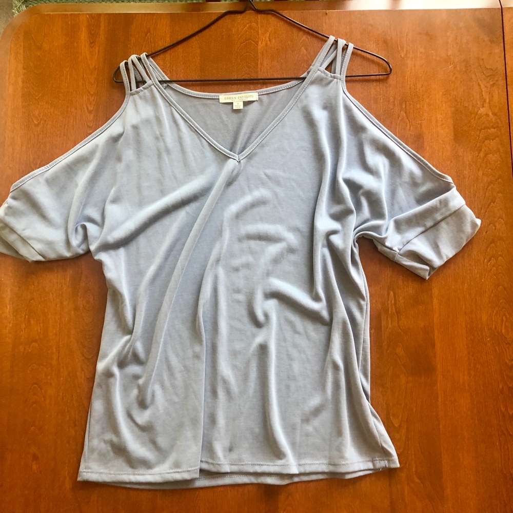 Periwinkle Blue Top - Green Envelope LA